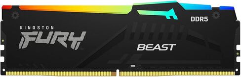كينغستون فيوري بيست RGB أسود 64 جيجابايت (4x16 جيجابايت) 5600MT/s CL40 DDR5 XMP DIMM | رفع تردد التشغيل | التوصيل والتشغيل | إنتل أكس إم بي 3.0 | مجموعة من 4 | KF556C40BBAK4-64 in Saudi Arabia