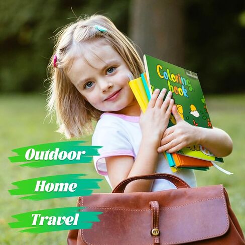 طلاء يوميات إليانور مع كتاب تلوين مائي، 20 ورقة رسم بالألوان المائية للأطفال الصغار الذين تتراوح أعمارهم بين 2 3 4 5 6، حرفة فنية للرسم خالية من الفوضى للأطفال الأولاد والبنات، هدية صيفية لعيد ميلاد المدرسة في الهواء الطلق in Kuwait