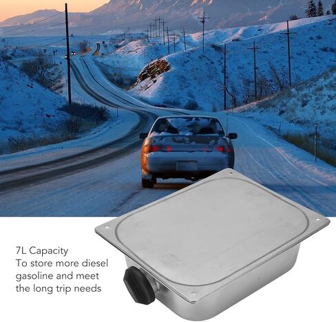 خزان الوقود Acouto لسخان التوقف Webasto سعة 7L خزان الوقود البنزين البنزين الفولاذ المقاوم للصدأ استبدال السيارات in Kuwait