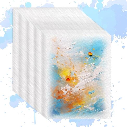 120 ورقة من ورق الألوان المائية 140 رطل/300 جرام لكل متر مربع من ورق الألوان المائية بالضغط البارد من القطن للطلاب البالغين والفنانين ومستلزمات الرسم الفنية (8.5 * 11 بوصة) in Kuwait