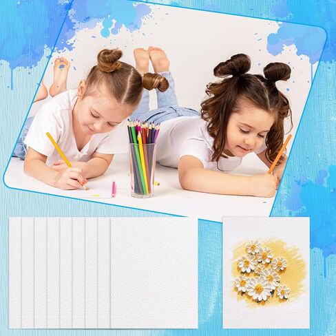 120 ورقة من ورق الألوان المائية 140 رطل/300 جرام لكل متر مربع من ورق الألوان المائية بالضغط البارد من القطن للطلاب البالغين والفنانين ومستلزمات الرسم الفنية (8.5 * 11 بوصة) in Kuwait