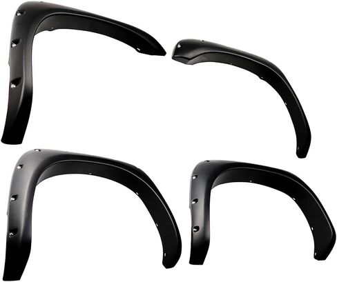 مشاعل MaxMate Fender متوافقة مع 2002-2008 Dodge Ram 1500؛ 2003-2009 2500 3500 (غير مناسب لنماذج السرير 8 أقدام 2006-2009)، نمط مثبت بمسمار قابل للطلاء بشكل ناعم 4 قطع | TFD84078 in Kuwait