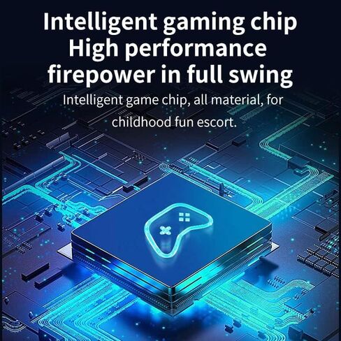 Wireless Retro Game Console , 30000+ Games Retro Gaming Console , Retro Game Stick , Built-in 64G , 9 Emulators , Plug & Play Video TV Game Stick , Premium Gaming Dual Controllers [ Yellow+Black ] in Kuwait