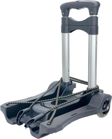 عربة أمتعة قابلة للطي، شاحنة يدوية قابلة للطي من الألومنيوم (أسود) in Kuwait