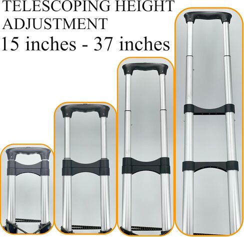 عربة أمتعة قابلة للطي، شاحنة يدوية قابلة للطي من الألومنيوم (أسود) in Kuwait