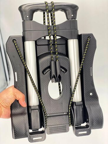 عربة أمتعة قابلة للطي، شاحنة يدوية قابلة للطي من الألومنيوم (أسود) in Kuwait