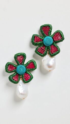 Lizzie Fortunato Women's Crown Daisy Earrings In Macaw in Saudi Arabia