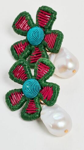 Lizzie Fortunato Women's Crown Daisy Earrings In Macaw in Saudi Arabia