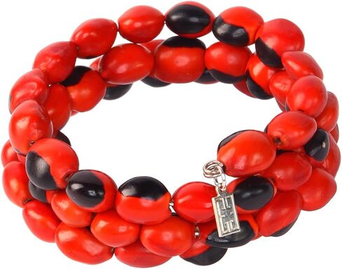 E B Evelyn Brooks Designs Peruvian Bracelet for Women - w/Meaningful Good Luck Huayruro Red Black Seeds - Great Gifts for Mom, Daughter, Sister, Aunt, Girlfriend in Kuwait