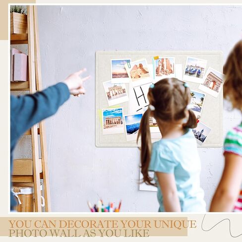 SmoothNovelty 2 Pack Felt Bulletin Board Decorative Picture Framed Display Board 36 x 24 Inch Alternative Foldable Felt Pin Board with 20 Push Pins for School Home Office Kitchen Walls in Saudi Arabia