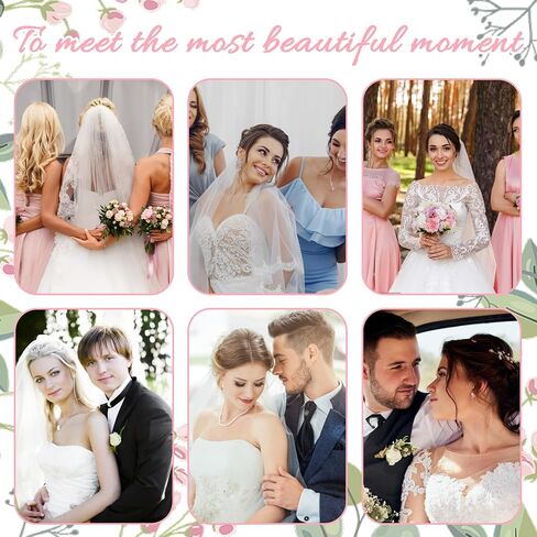 Short Bridal Wedding Veils,1 Tier Pearl White Lace Veil with Comb Wedding Headpiece Bachelorette Party Cathedral Veils for Brides Flower Women Girl Decorations Headband Accessories,55cm/21.7in in Saudi Arabia