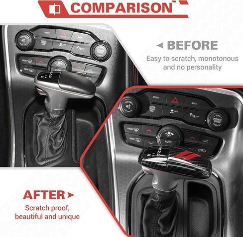 Gear Shift Knob Head Cover Trim Decoration Interior Accessories Compatible with Dodge Charger/Challenger 2015-2023,for Dodge Durango 2018-2023,Green in Kuwait