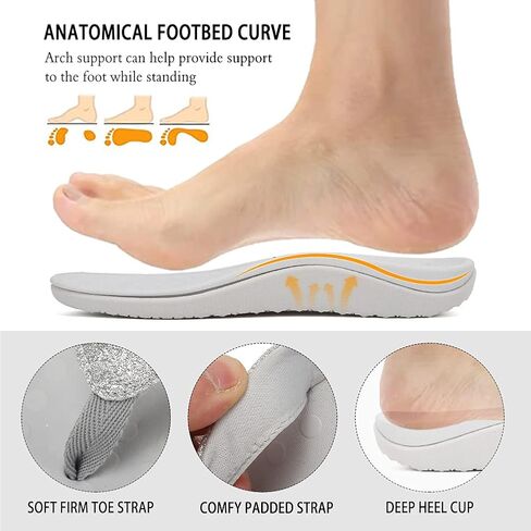 صندل FANTURE نسائي لدعم قوس القدم من أجل مشي مريح بنمط ثونغ كاجوال فليب فلوب in Kuwait