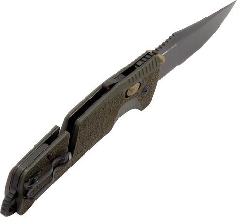 SOG Trident في Ambidextrous Professional سكاكين قابلة للطي مسننة جزئيًا | شفرة من الفولاذ المقاوم للصدأ CRYO D2 معالجة بالحرارة in Kuwait