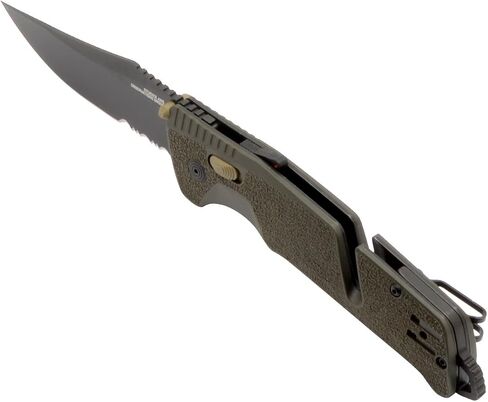 SOG Trident في Ambidextrous Professional سكاكين قابلة للطي مسننة جزئيًا | شفرة من الفولاذ المقاوم للصدأ CRYO D2 معالجة بالحرارة in Kuwait