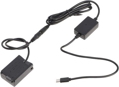 USB-C Type-C to EN-EL25 Decoded Dummy Battery EP-5G DC Coupler Power Adapter Cable for Nikon Z50, Z30, Zfc Mirrorless Camera in Saudi Arabia