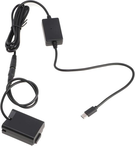 USB-C Type-C to EN-EL25 Decoded Dummy Battery EP-5G DC Coupler Power Adapter Cable for Nikon Z50, Z30, Zfc Mirrorless Camera in Saudi Arabia