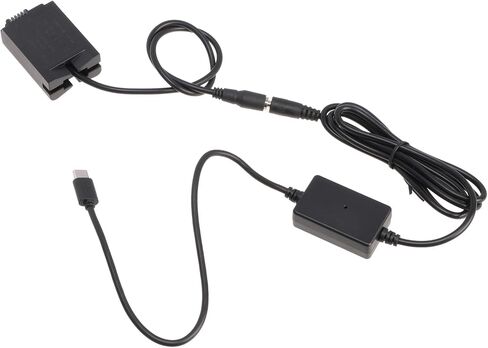 USB-C Type-C to EN-EL25 Decoded Dummy Battery EP-5G DC Coupler Power Adapter Cable for Nikon Z50, Z30, Zfc Mirrorless Camera in Saudi Arabia