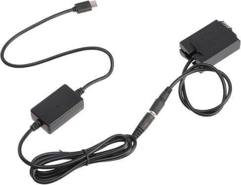 USB-C Type-C to EN-EL25 Decoded Dummy Battery EP-5G DC Coupler Power Adapter Cable for Nikon Z50, Z30, Zfc Mirrorless Camera in Saudi Arabia