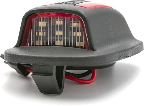 استبدال ضوء لوحة الترخيص LED لـ 1999-2004 Nissan Xterra، 1998-2004 Nissan Frontier، OEM Fit 6000K 18-SMD Canbus خالي من الأخطاء زينون أبيض LED مجموعة أضواء العلامات مع أنبوب أحمر LED مصباح تشغيل خلفي in Saudi Arabia