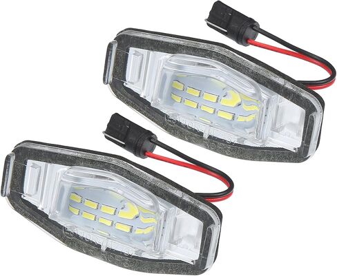 Car 6500K White 3528SMD LED License Plate Light Assembly 34100-S0A-013 for Honda Accord 2003-2012 for Acura TSX 2004-2014 ABS Clear (Set of 2) in Saudi Arabia