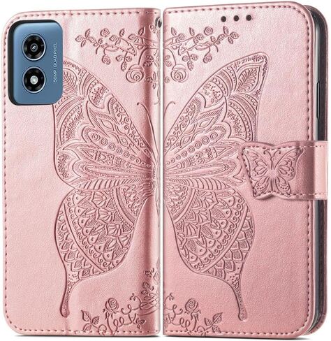 for Moto G Play 2024 Phone Case Wallet,Women Flip Cover,Purple in Kuwait