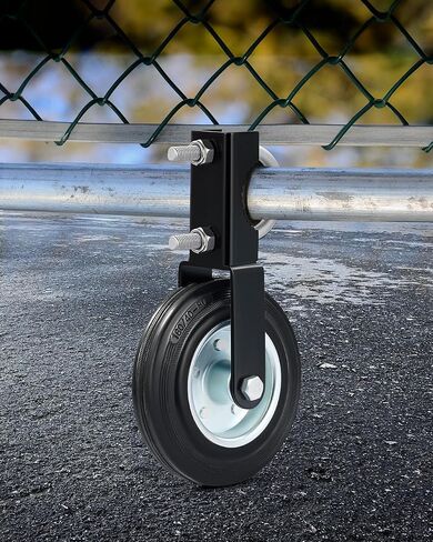 CO-Z عبوتان من عجلات البوابة شديدة التحمل مقاس 6 بوصات للبوابة الدوارة، عجلة مساعدة لبوابة السياج ذات سلسلة سعة 500 رطل تناسب أنابيب من 1-5/8 بوصة إلى 2 بوصة، وعجلات بوابة معدنية متأرجحة بزاوية قابلة للتعديل in Kuwait