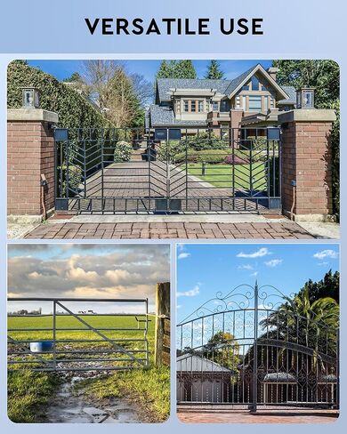 CO-Z عبوتان من عجلات البوابة شديدة التحمل مقاس 6 بوصات للبوابة الدوارة، عجلة مساعدة لبوابة السياج ذات سلسلة سعة 500 رطل تناسب أنابيب من 1-5/8 بوصة إلى 2 بوصة، وعجلات بوابة معدنية متأرجحة بزاوية قابلة للتعديل in Kuwait