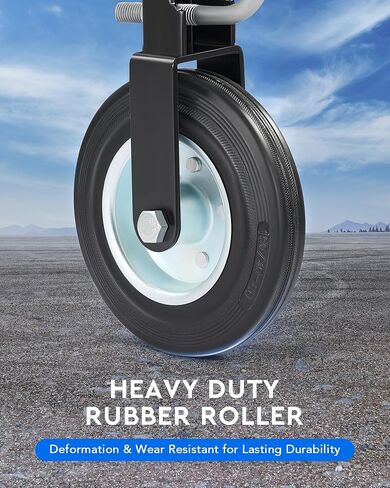 CO-Z عبوتان من عجلات البوابة شديدة التحمل مقاس 6 بوصات للبوابة الدوارة، عجلة مساعدة لبوابة السياج ذات سلسلة سعة 500 رطل تناسب أنابيب من 1-5/8 بوصة إلى 2 بوصة، وعجلات بوابة معدنية متأرجحة بزاوية قابلة للتعديل in Kuwait