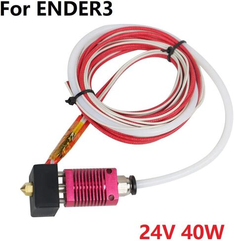 CHPOWER for Creality Ender 3 Pro Hot End، Ender 3 V2 Hotend المجمعة، طقم الطارد MK8 لـ Ender 3 PRO/Ender-3 V2/ ENDER3، 24V 40W in Kuwait
