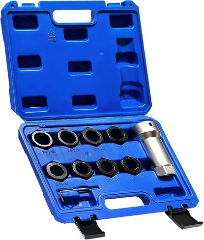 مجموعة خيوط محور المغزل المكونة من 10 قطع، طقم إصلاح الخيط، مجموعة مطارد الخيط، مجموعة أدوات استعادة الخيط مع متري M20 M22 M24 وUNEF 13/16" 3/4" in Kuwait