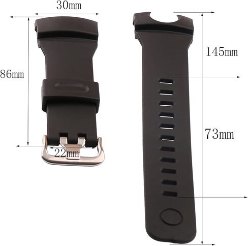 حزام ساعة مطاطي للرجال متوافق مع سلسلة ساعات كاسيو GA-500 GA-500-1A4 GA-500-1A4ER GA500 الرياضية الخارجية مقاومة للماء in Kuwait