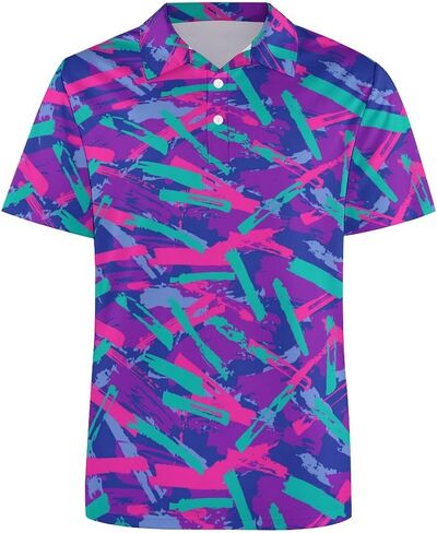 Funny Golf Polo Shirts,Performance Dry Fit Men's Golf Polos for Men,Short Sleeve Moisture Wicking Golf Shirts in Saudi Arabia