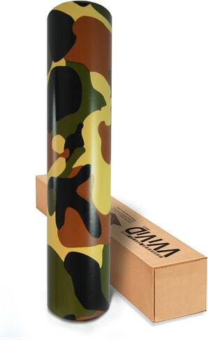 VVIVID Woodland Camouflage Vinyl Wrap Film for DIY No Mess Easy to Install Air-Release Adhesive (3ft x 5ft) in Saudi Arabia