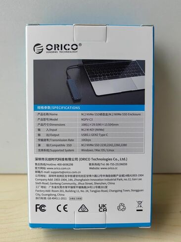 ORICO DIY 1 تيرابايت SSD خارجي محمول، محرك أقراص صلبة خارجي يصل إلى 1000 ميجابايت/ثانية، متوافق مع USB3.2/3.1/3.0 نوع C، لمستخدمي الأعمال/الطلاب/عشاق الترفيه-J20 in Kuwait