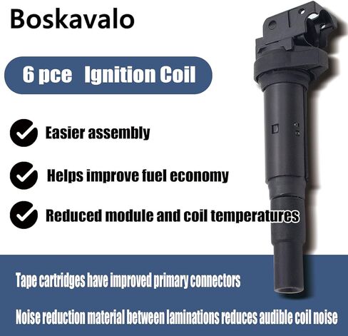 مجموعة أدوات ملف الإشعال متوافقة مع BMW 545i 550i GT xDrive 645Ci 650i 745i 745Li Alpina B7 B7L X5 X6 750i 750Li 760i 02-07 2008-14 9807841880 0221504470، 12137562744 in Kuwait