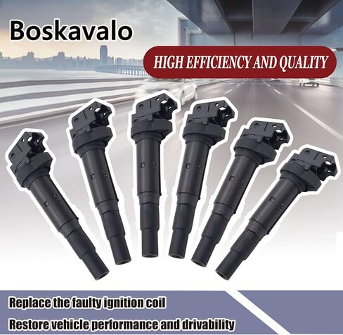 مجموعة أدوات ملف الإشعال متوافقة مع BMW 545i 550i GT xDrive 645Ci 650i 745i 745Li Alpina B7 B7L X5 X6 750i 750Li 760i 02-07 2008-14 9807841880 0221504470، 12137562744 in Kuwait