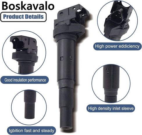 مجموعة أدوات ملف الإشعال متوافقة مع BMW 545i 550i GT xDrive 645Ci 650i 745i 745Li Alpina B7 B7L X5 X6 750i 750Li 760i 02-07 2008-14 9807841880 0221504470، 12137562744 in Kuwait