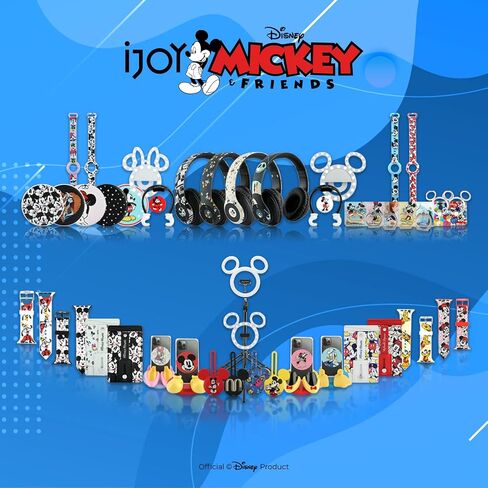 Disney Mickey Mouse Wireless Charging Pad- Wireless Charging Station Universally Compatible with All Qi Enabled Devices- Mickey Mouse Gifts for Adults and Fans of All Ages in Saudi Arabia