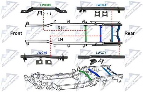 مجموعة أدوات دعم خزان الوقود الأمامي من Mountainpeak مع دعامة مناسبة لـ 1996-2006 تشيفي سيلفرادو جي إم سي سييرا 1500 2500 3500 in Kuwait
