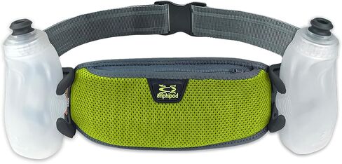 Amphipod RunLite Xtech 10K Hydration Belt, Ultra Runners Waist & Hydration Belt for Endurance Running, Racing, Men & Women - Amp Green - 21 oz in Saudi Arabia