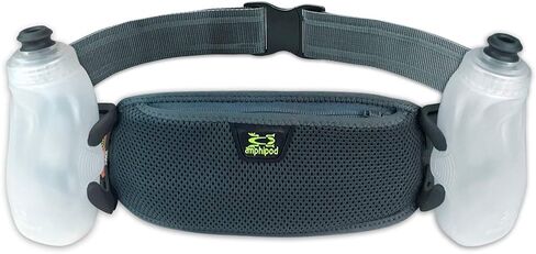 Amphipod RunLite Xtech 10K Hydration Belt, Ultra Runners Waist & Hydration Belt for Endurance Running, Racing, Men & Women - Amp Green - 21 oz in Saudi Arabia