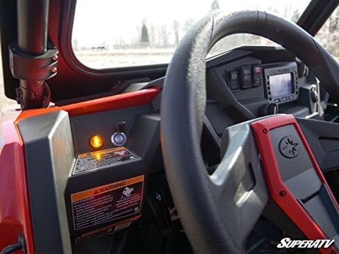 مجموعة إشارة الانعطاف SuperATV لـ 2013-2019 Polaris Ranger XP 900 | التوصيل والتشغيل | الشارع القانوني | سهل التثبيت | مصابيح LED للقرن والعنبر | تصنيف IP67 | نمط تصنيع المعدات الأصلية in Kuwait