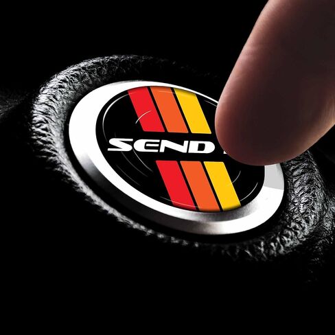 غطاء زر التشغيل القديم من Send IT - متوافق مع Toyota 4Runner Prius Tacoma Avalon Camry TRD والمزيد - ملصق جل ثلاثي الأبعاد على شكل قبة وزر تشغيل بدون مفتاح T-24 in Kuwait