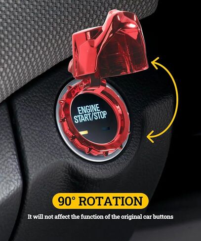 غطاء زر التشغيل بالضغط من Zlirfy، غطاء زر تشغيل سيارة Bully Dog، ملحقات السيارة لديكور السيارة، غطاء زر التشغيل، غطاء زر الإشعال لشاحنة سيارات الدفع الرباعي (أزرق) in Kuwait