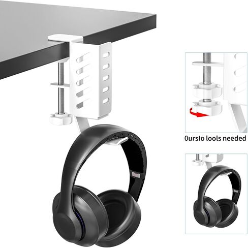 مساحة تخزين جانبية للمكتب قابلة للتعديل، مساحة تخزين تحت المكتب، حامل كمبيوتر محمول مثبت أسفل المكتب، منظم مكتب معلق بدون مثقاب، حامل تخزين جانبي للمكتب والمنزل (أسود) in Kuwait