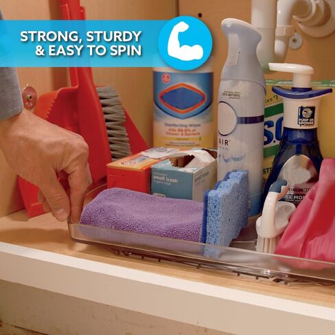 Ontel Smart Drawer Organizer, Multi-Level Jewelry and Cosmetics Storage, Black, 2.65 in in Kuwait