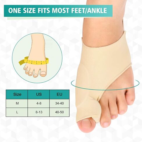 Bunion Corrector,1 Pair Premium Gel Bunion Pads Hallux Valgus Corrector No Surgery Medical Grade Bunions Splint for Bunion Relief Bunion Socks in Saudi Arabia