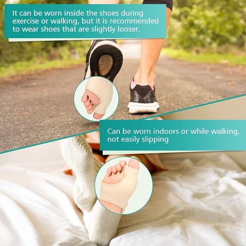 Bunion Corrector,1 Pair Premium Gel Bunion Pads Hallux Valgus Corrector No Surgery Medical Grade Bunions Splint for Bunion Relief Bunion Socks in Saudi Arabia
