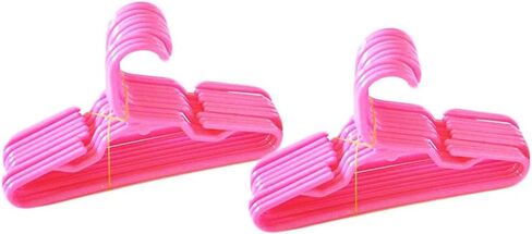 24 شماعة وردية من MyBrittany متوافقة مع ملابس الدمى للفتيات مقاس 18 بوصة - شماعات ملابس الدمى مقاس 18 بوصة in Kuwait